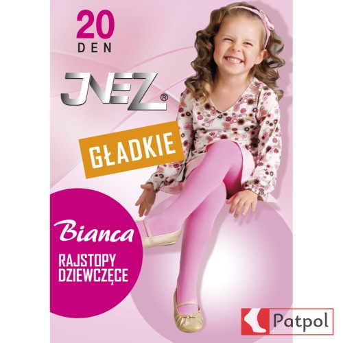 Rajstopy Dziewczęce Gładkie BIANCA 20 den INEZ #1