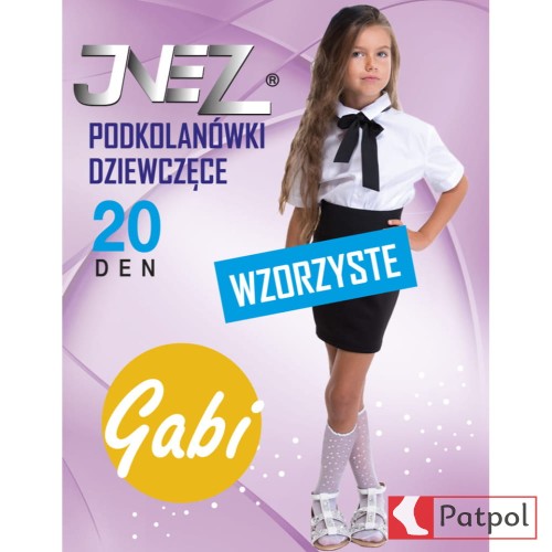 Podkolanówki Dziewczęce Wzorzyste GABI 20 den INEZ #1