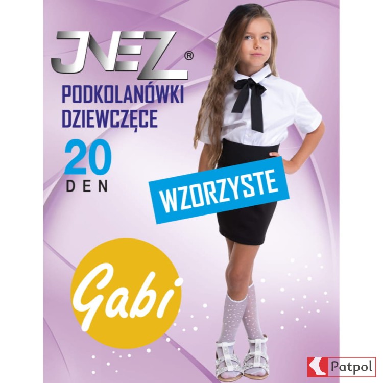 Podkolanówki Dziewczęce Wzorzyste GABI 20 den INEZ #1