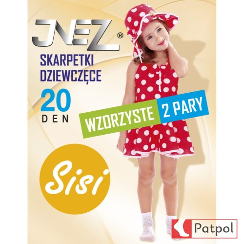 Skarpetki Dziewczęce Wzorzyste SISI 20 den INEZ #1