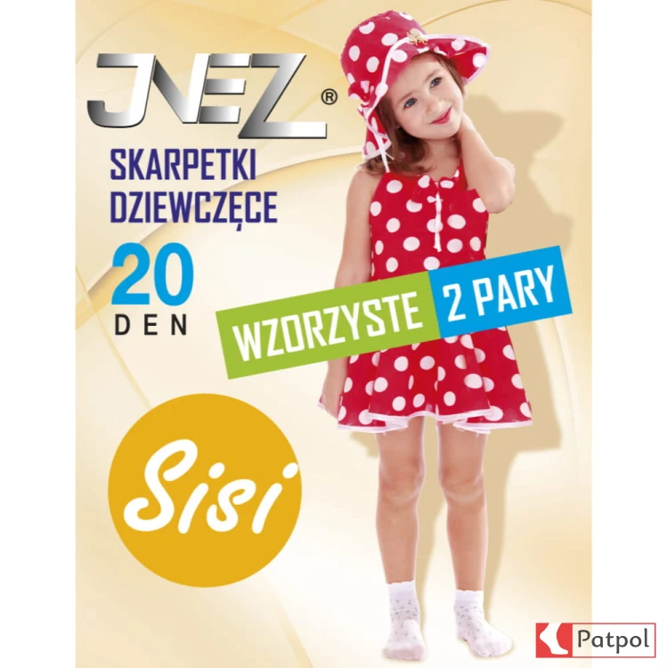 Skarpetki Dziewczęce Wzorzyste SISI 20 den INEZ #1