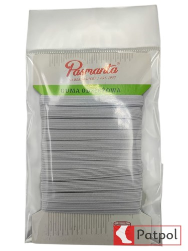 Guma odzieżowa płaska 5mm biała PASMANTA #1