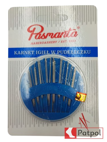 Karnet igieł w pudełeczku PASMANTA #1