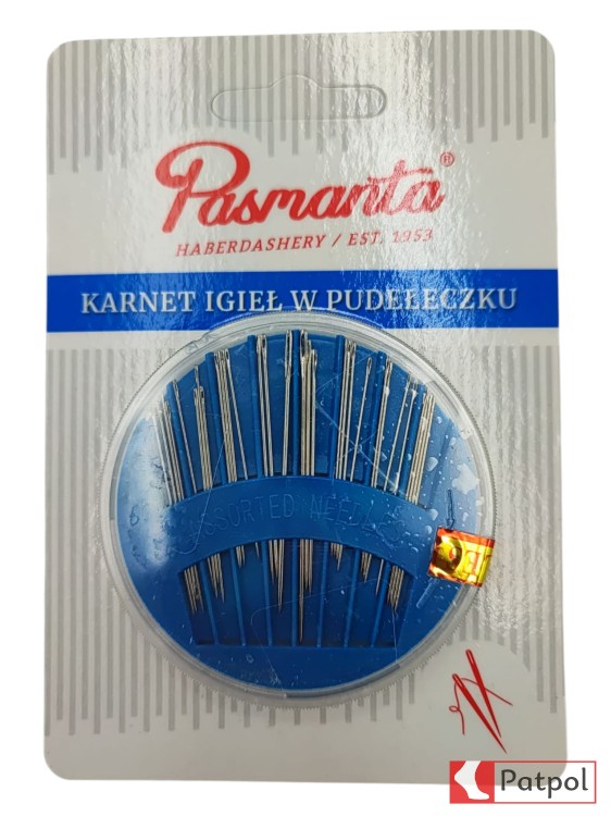 Karnet igieł w pudełeczku PASMANTA #1