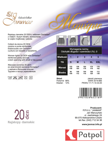 Rajstopy Lycra 20 den Janmar #2
