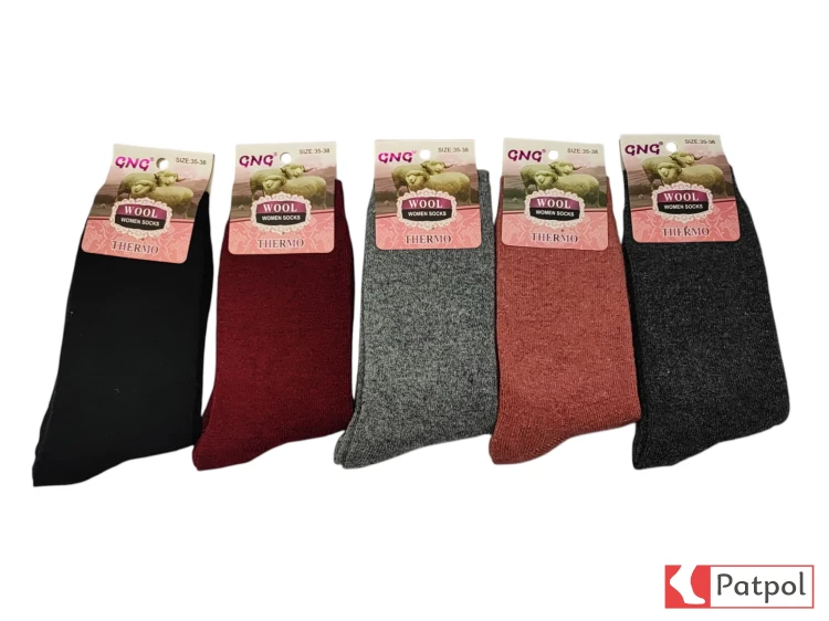 Skarpeta damskie WOOL Thermo GNG (cieńsza) (Wzór 2) #1