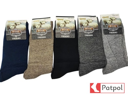 Skarpeta męska WOOL Thermo GNG (cieńsza) (Wzór 2) #1