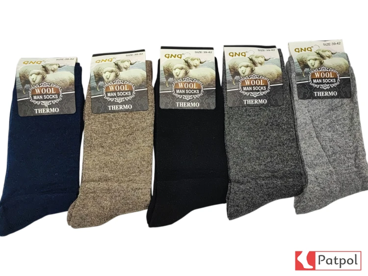 Skarpeta męska WOOL Thermo GNG (cieńsza) (Wzór 2) #1