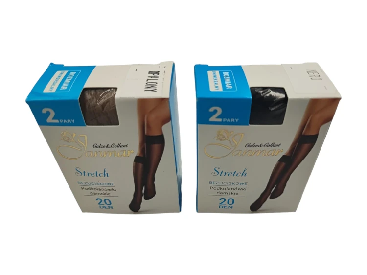 Podkolanówki Stretch 2 pary Janmar